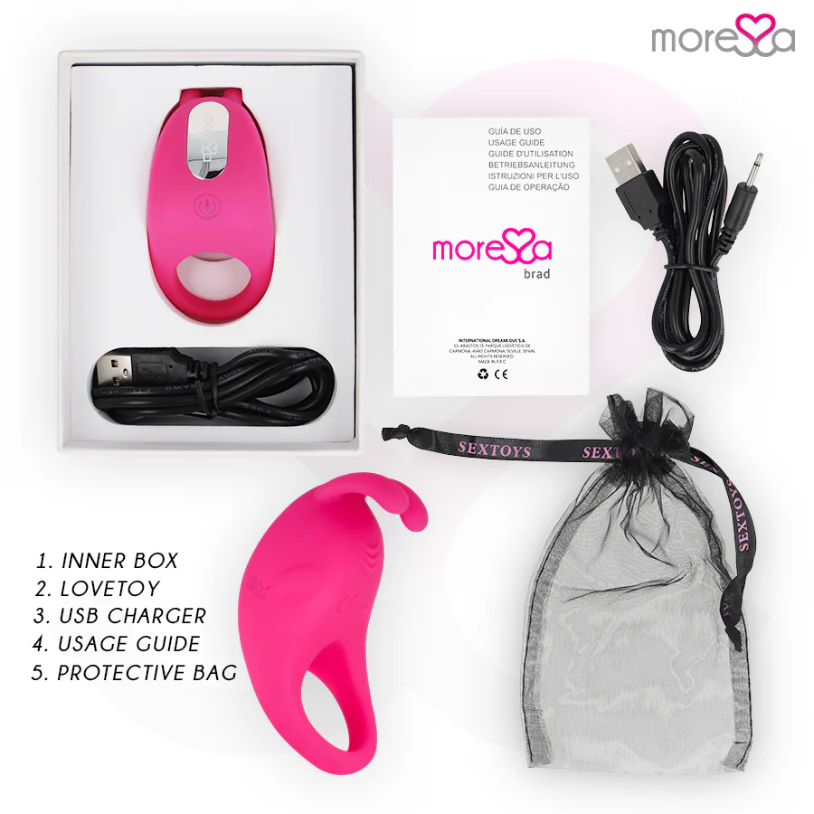 MORESSA - BRAD PREMIUM SILICONE RECARREGVEL ROSA - Image 6