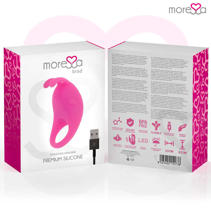 MORESSA - BRAD PREMIUM SILICONE RECARREGVEL ROSA - Image 7