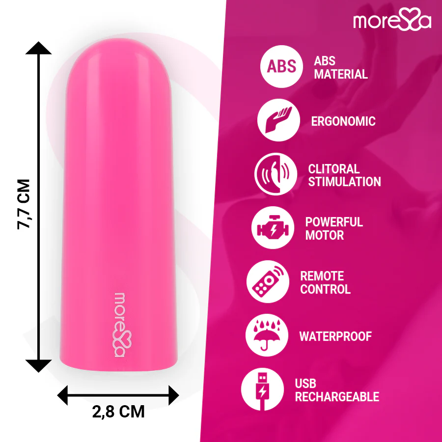 MORESSA - NIX VIBRADOR CONTROLE REMOTO ROSA - Image 4