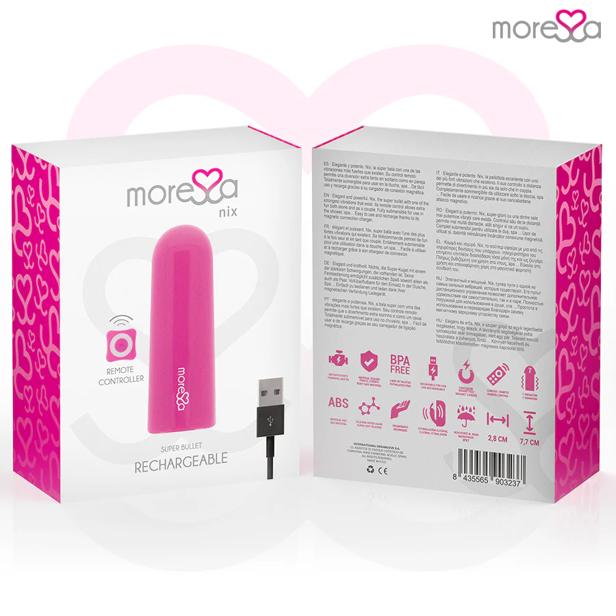 MORESSA - NIX VIBRADOR CONTROLE REMOTO ROSA - Image 7
