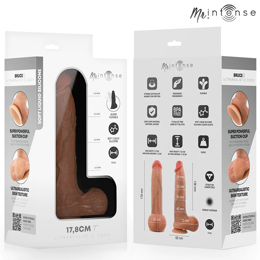 MR INTENSE - BRUCE PÊNIS ULTRA-REALISTA COM TESTÍCULOS 17,8 CM -Ø- 4 CM - Image 3