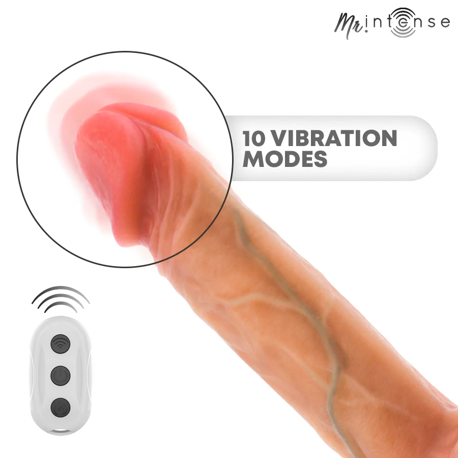 MR INTENSE - LOGAN VIBRADOR COM EFEITO DE CALOR E CONTROLE REMOTO 20 CM -Ø- 4,1 CM - Image 5