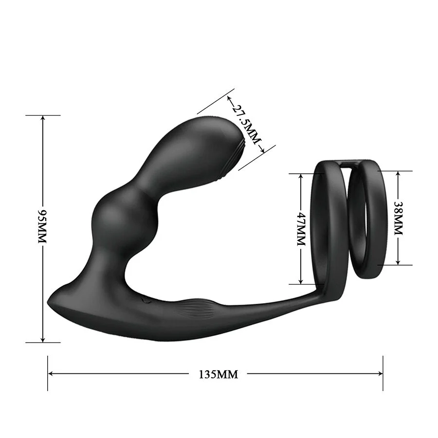MR PLAY - PLUG ANAL VIBRATÓRIO COM ANEL PENIANO E CONTROLE REMOTO - Image 7