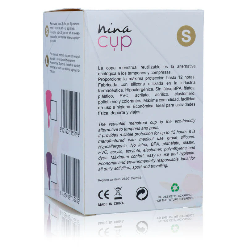 NINA KIKÍ - COPO MENSTRUAL ROSA - TAMANHO S - Image 3