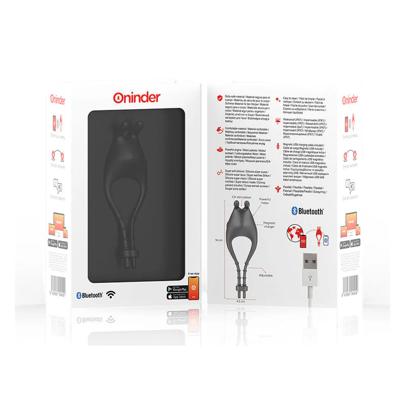 ONINDER - ANEL VIBRADOR AJUSTÁVEL RECARREGÁVEL PAMPA COM ESTIMULADOR DE CLITÓRIS 10 VELOCIDADES - APLICATIVO GRATUITO - Image 7