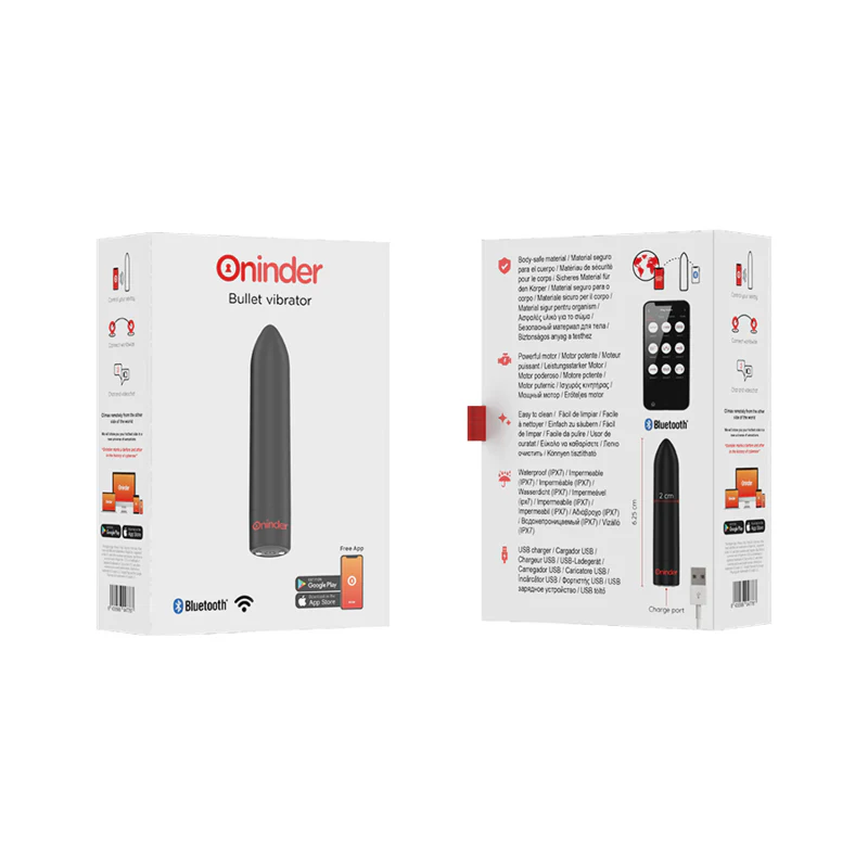 ONINDER - BERLIN BULLET VIBRADOR PRETO 9 MODOS 8,5 X 2 CM - APLICATIVO GRATUITO - Image 8