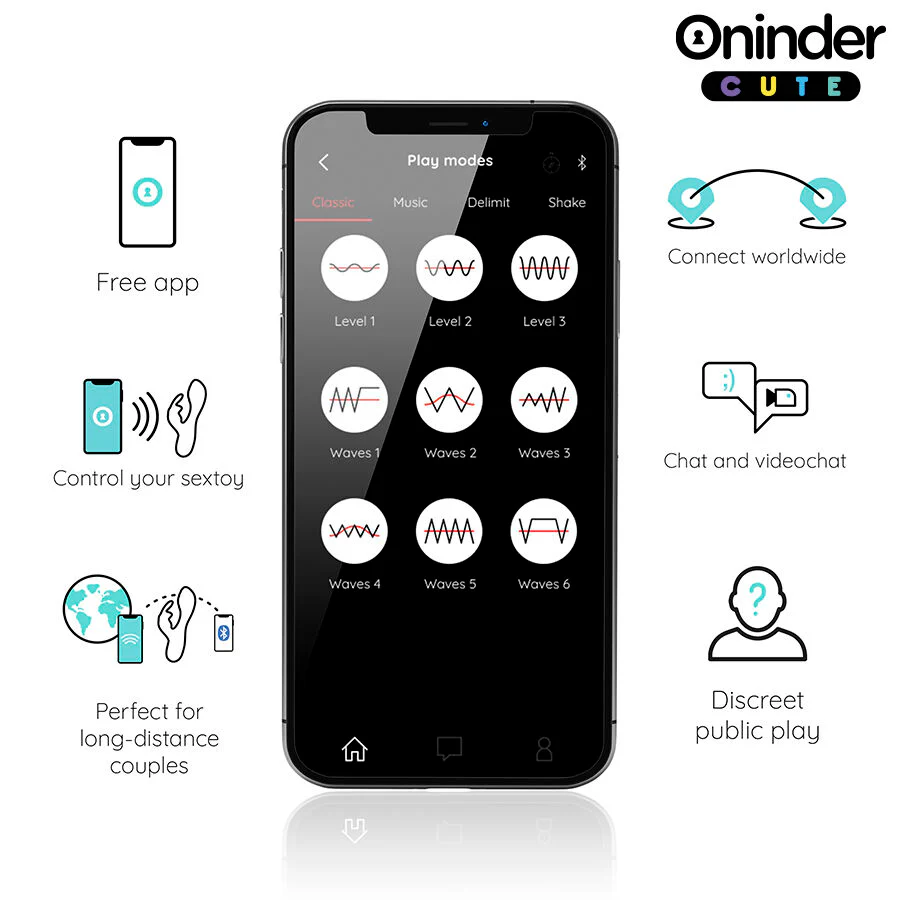 ONINDER CUTE - LOVE BUNNY VIBRADOR CLITÓRISMO PONTO G - APLICATIVO MUNDIAL GRATUITO - Image 4