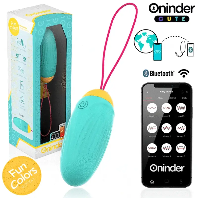 ONINDER CUTE - OVO DE SILICONE VIBRO-GIRATÓRIO LOVE PLEASURE - APLICATIVO MUNDIAL GRATUITO - Image 2