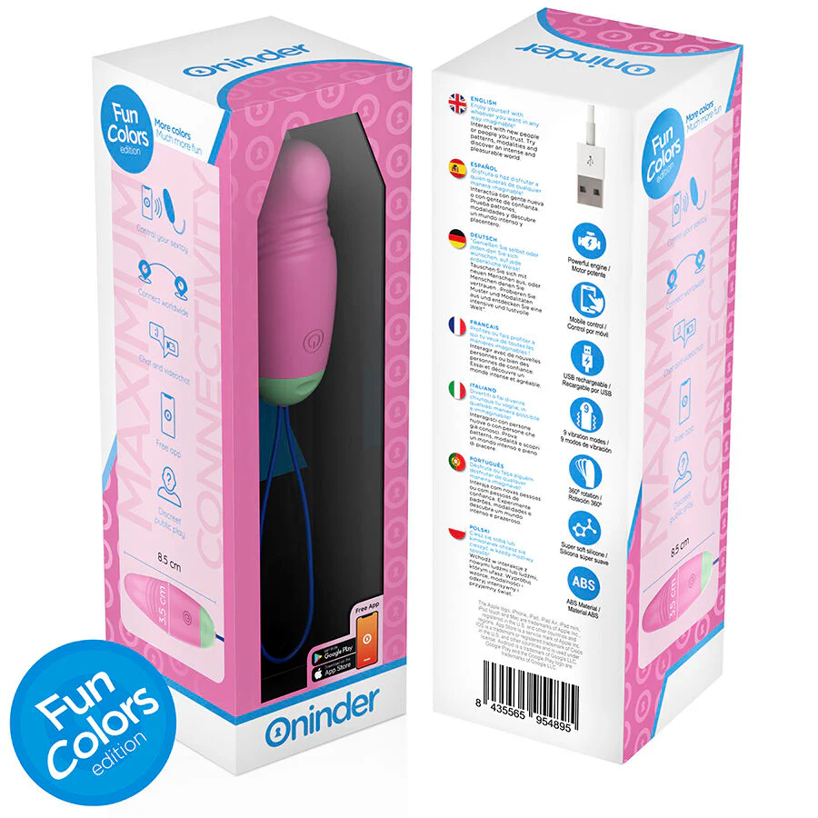 ONINDER CUTE - OVO VIBRO-GIRATÓRIO LOVE PLEASURE 360 SILICONE - APLICATIVO MUNDIAL GRATUITO - Image 9