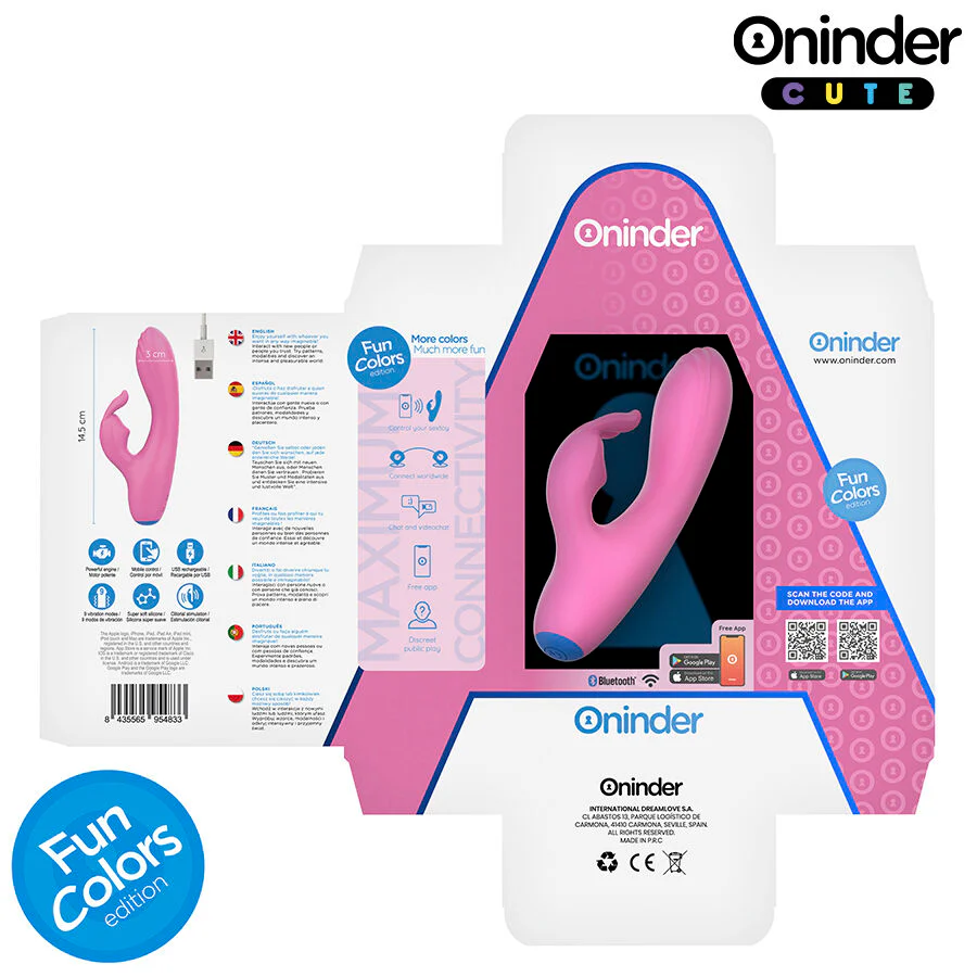 ONINDER CUTE - VIBRADOR LOVE BUNNY PARA PONTO G E CLITÓRIS - APLICATIVO MUNDIAL GRATUITO - Image 7