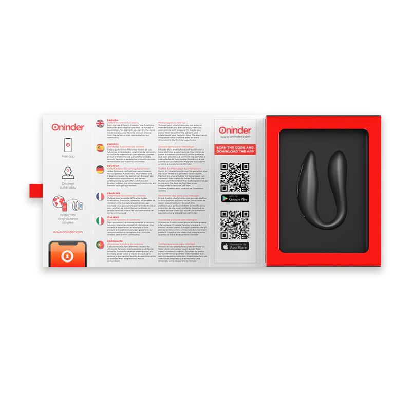 ONINDER - LISBOA G-SPOT & CLITORAL STIMULATOR BLACK - APLICAÇÃO GRATUITA - Image 17