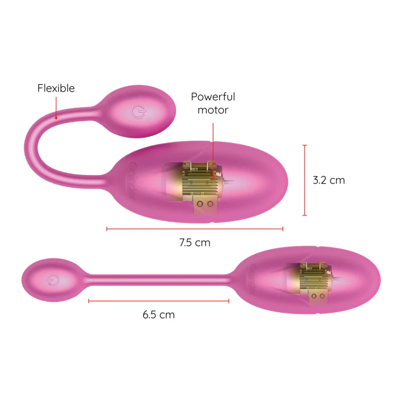 ONINDER - OVO VIBRANTE TÓQUIO ROSA 7,5 X 3,2 CM APLICATIVO GRATUITO - Image 3