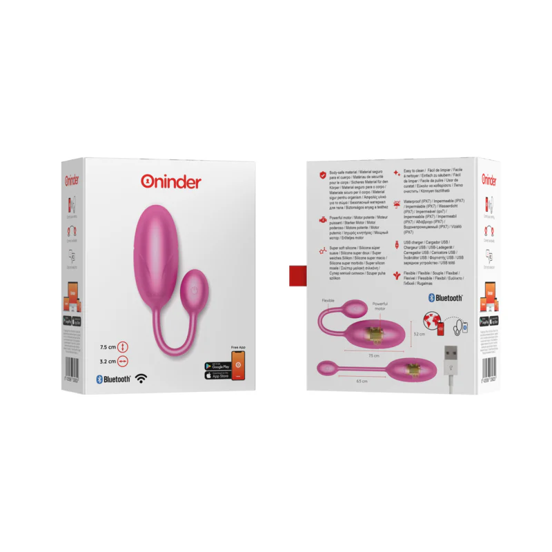 ONINDER - OVO VIBRANTE TÓQUIO ROSA 7,5 X 3,2 CM APLICATIVO GRATUITO - Image 7