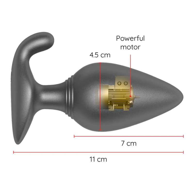 ONINDER - RIO PLUG ANAL VIBRADOR NEGRO - APP GRATUITA - Image 3