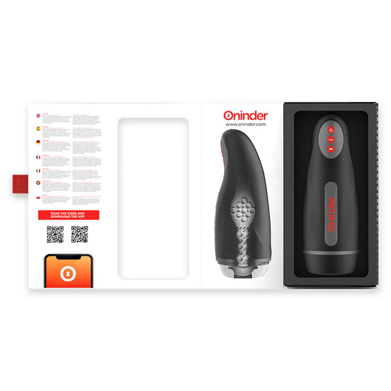 ONINDER - SEUL MASTURBADOR MASCULINO RECARREGÁVEL 10 VELOCIDADES - APLICATIVO GRATUITO - Image 6