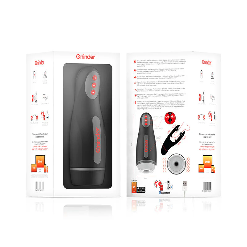 ONINDER - SEUL MASTURBADOR MASCULINO RECARREGÁVEL 10 VELOCIDADES - APLICATIVO GRATUITO - Image 7