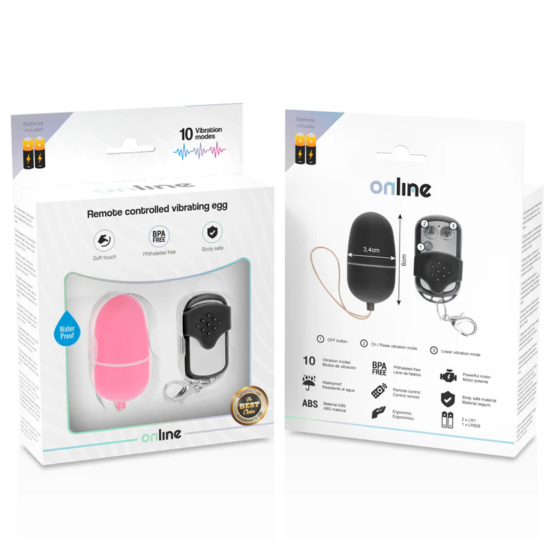 ONLINE - OVO VIBRANTE COM CONTROLE REMOTO M ROSA - Image 5