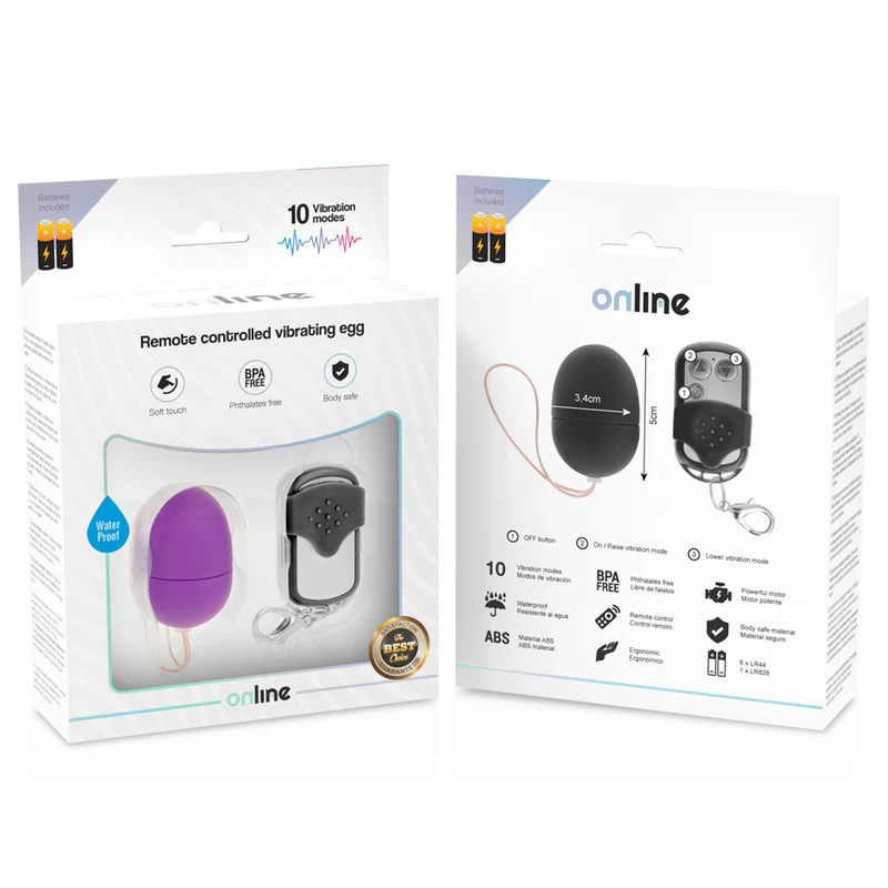 ONLINE - OVO VIBRANTE COM CONTROLE REMOTO S LILAC - Image 5