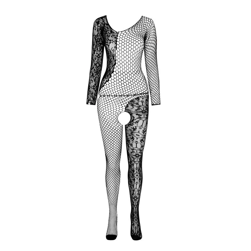 PASSION - BS 107 BODYSTOCKING BRANCO TAMANHO ÚNICO - Image 4