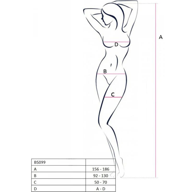 PASSION - BS099 BODYSTOCKING NEGRO TALLA UNICA - Image 27