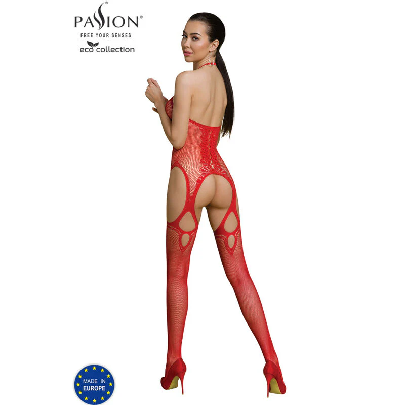 PASSION - COLEO ECO BODYSTOCKING ECO BS013 VERMELHO - Image 2