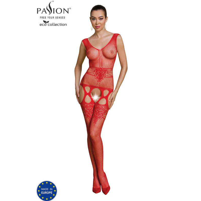 PASSION - COLEO ECO BODYSTOCKING ECO BS014 VERMELHO - Image 5
