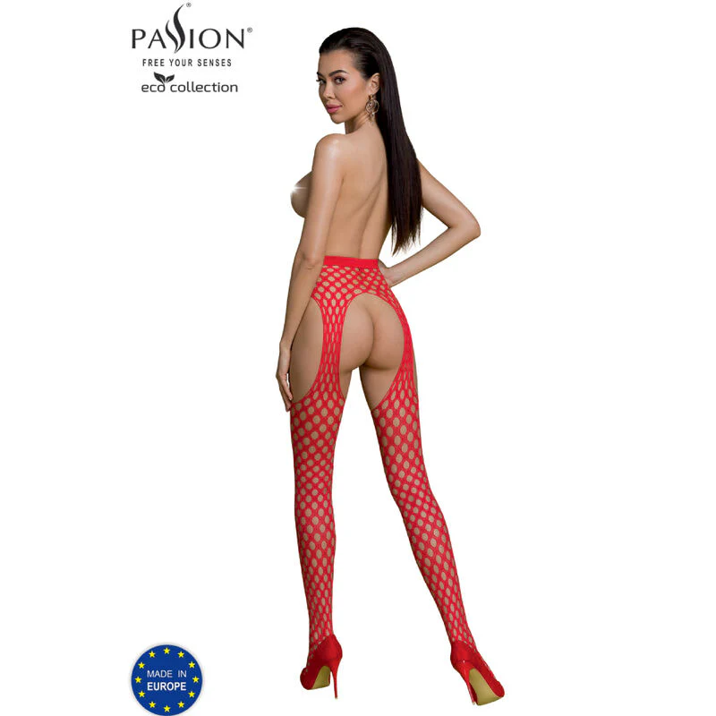 PASSION - COLEO ECO BODYSTOCKING ECO S003 VERMELHO - Image 17