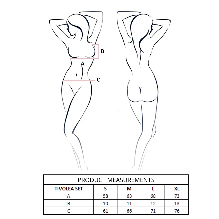 PASSION - CONJUNTO DE SUTIÃ + TANGA TIVOLEA MISTY ROSE L/XL - Image 4