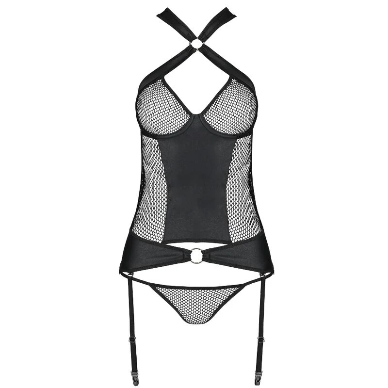 PASSION - CORSET DE COURO ECOLÓGICO AMANDA S/M - Image 9