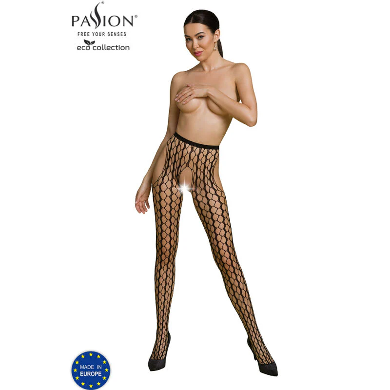 PASSION - ECO COLLECTION BODYSTOCKING ECO S007 NEGRO - Image 15