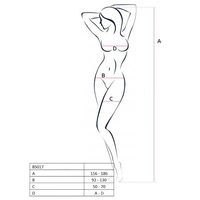 PASSION - MULHER BS017 BODYSTOCK BRANCO TAMANHO ÚNICO - Image 2