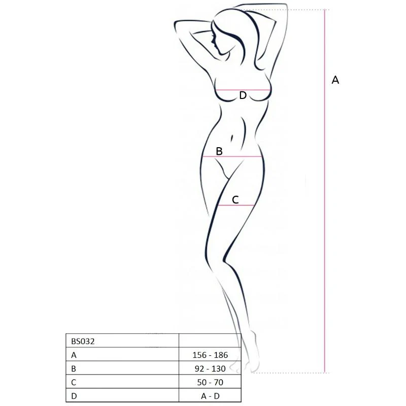 PASSION - MULHER BS032 BODYSTOCK VERMELHO TAMANHO ÚNICO - Image 2