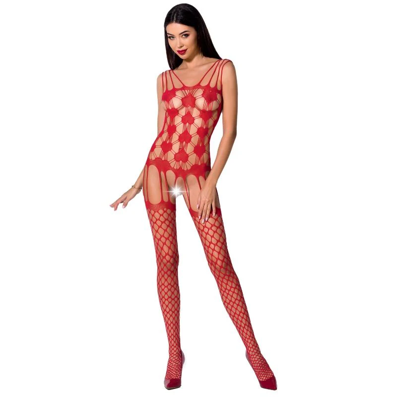 PASSION - WOMAN BS067 BODYSTOCKING ROJO TALLA UNICA - Image 7