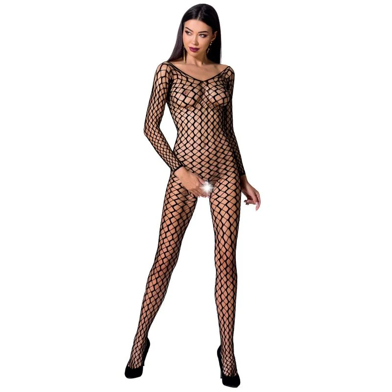 PASSION - WOMAN BS068 BODYSTOCKING ROJO TALLA UNICA - Image 4