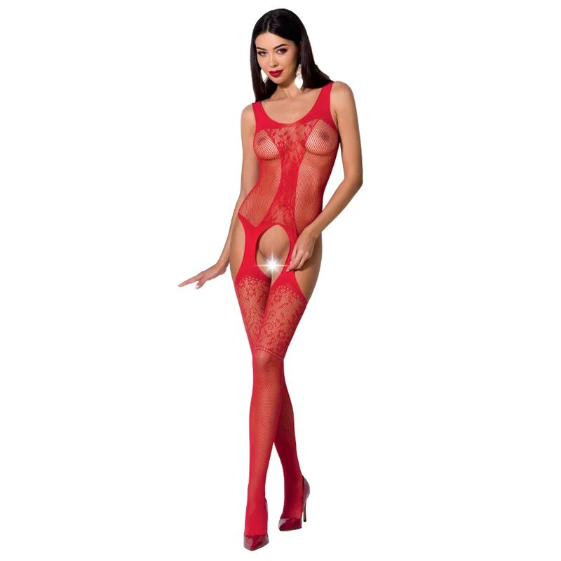 PASSION - WOMAN BS072 BODYSTOCKING TALLA UNICA NEGRO - Image 3