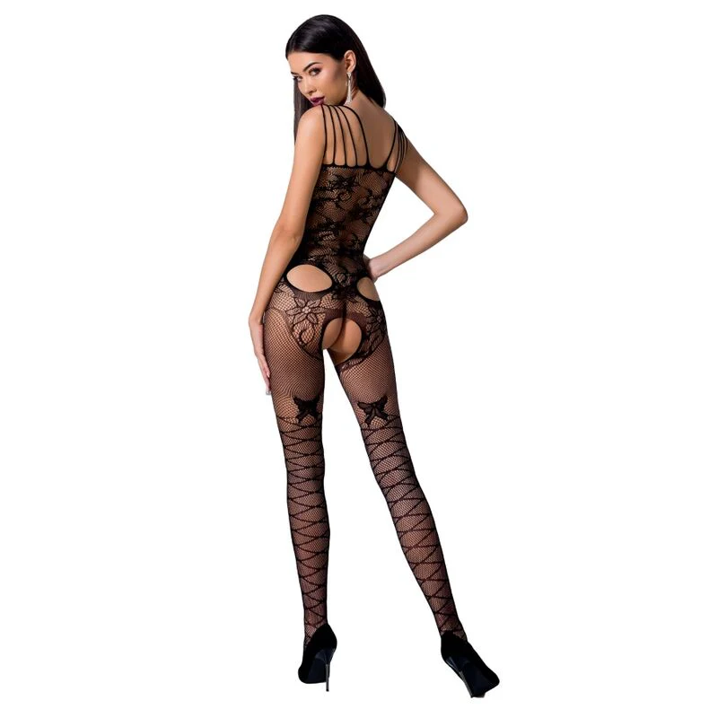 PASSION - WOMAN BS076 BODYSTOCKING TALLA UNICA NEGRO - Image 4