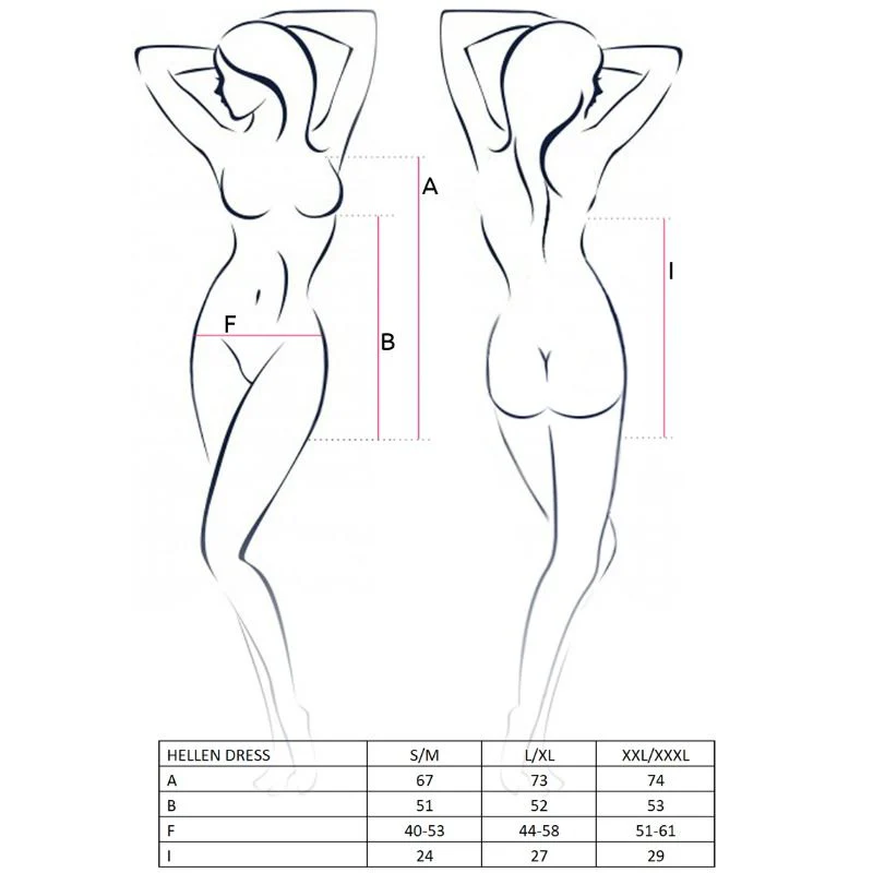 PASSION - WOMAN HELLEN VESTIDO Y TANGA TALLA L/XL - Image 8