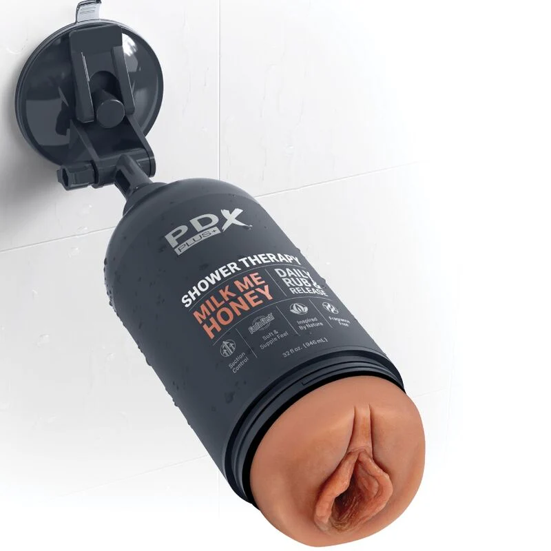 PDX PLUS - STROKER MASTURBADOR DISCRETO DESIGN DE GARRAFA MILK ME HONEY CANDY SHAMPOO - Image 2