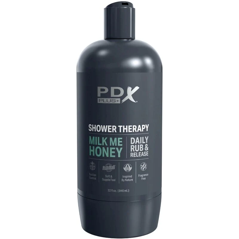 PDX PLUS - STROKER MASTURBATOR DESIGN DISCRETO DO GARRAFA DE SHAMPOO MILK ME HONEY - Image 4