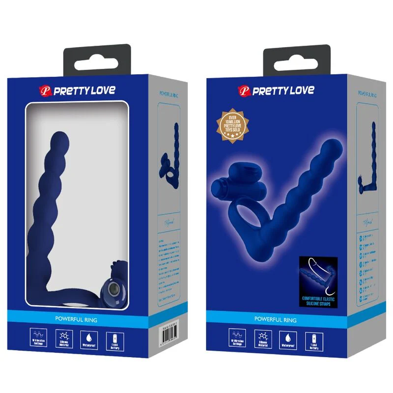PRETTY LOVE - AJMAL ANEL VIBRADOR COM PLUG AZUL - Image 10