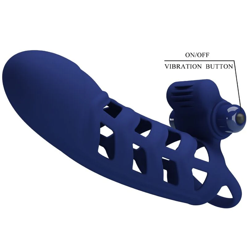 PRETTY LOVE - ALTAF ANEL VIBRADOR COM BAINHA DE SILICONE AZUL - Image 8
