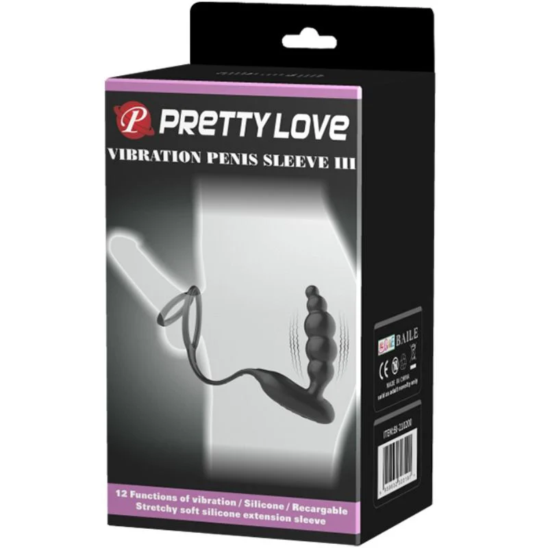 PRETTY LOVE - ANÉIS PARA PÊNIS COM PLUG VIBRADOR - Image 10