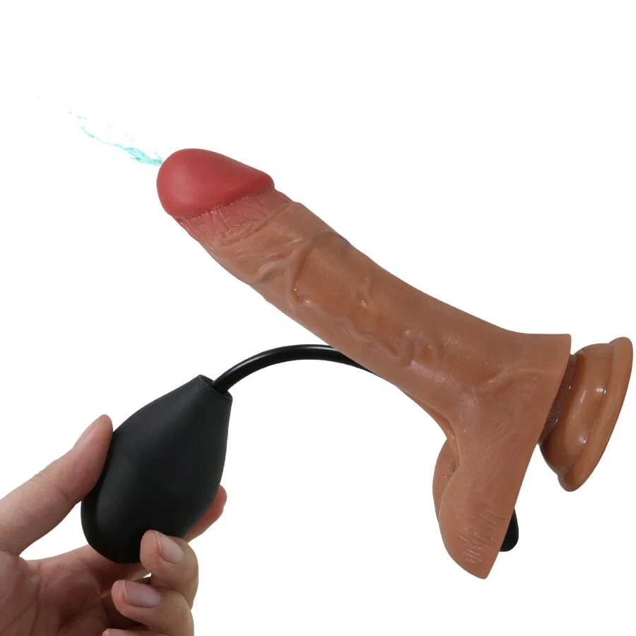 PRETTY LOVE - CALCINHA UNIVERSAL COM DILDO VIBRATÓRIO E SQUIRTING 15,5 CM MULATO - Image 5