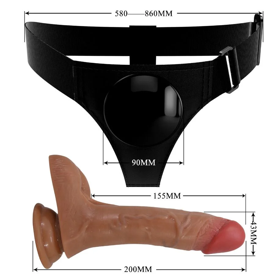 PRETTY LOVE - CALCINHA UNIVERSAL COM DILDO VIBRATÓRIO E SQUIRTING 15,5 CM MULATO - Image 7