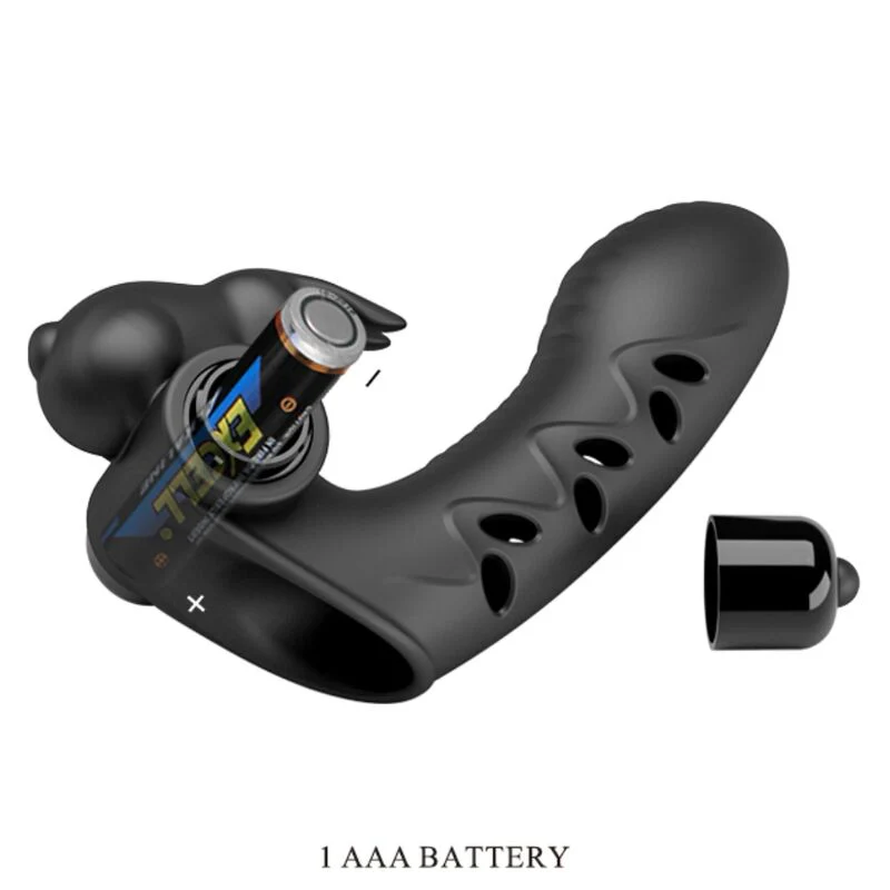 PRETTY LOVE - CAPA DE DEDO VIBRADOR DE COELHO PRETO VANCE - Image 4