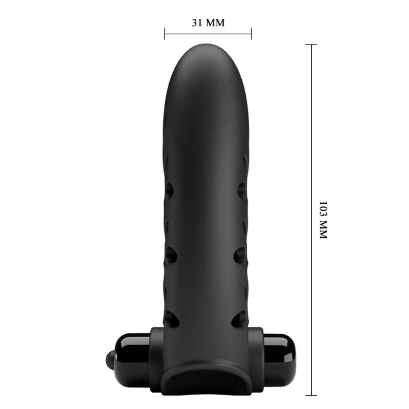 PRETTY LOVE - CAPA DE DEDO VIBRADOR DE COELHO PRETO VANCE - Image 7
