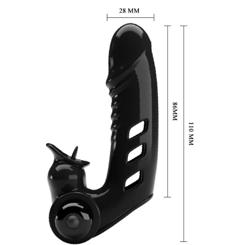 PRETTY LOVE - CAPA DE DEDO VIBRADOR PRETO CORBIN - Image 6