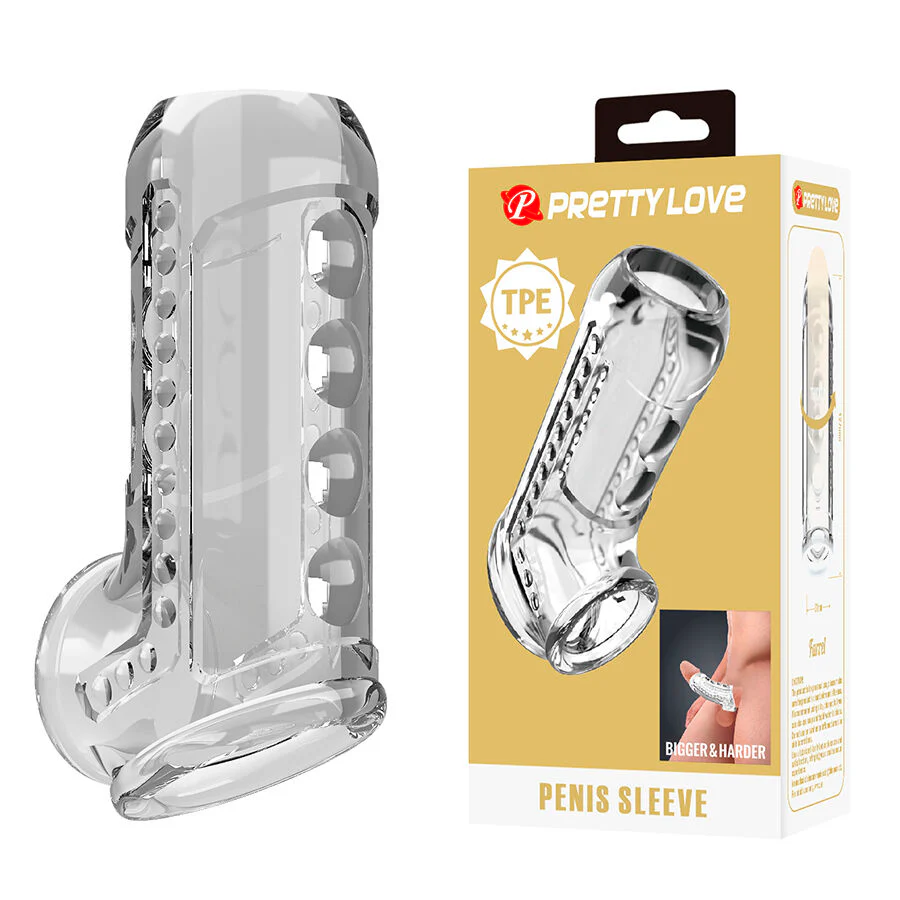 PRETTY LOVE - CAPA PENIANA TRANSPARENTE TEXTURIZADA