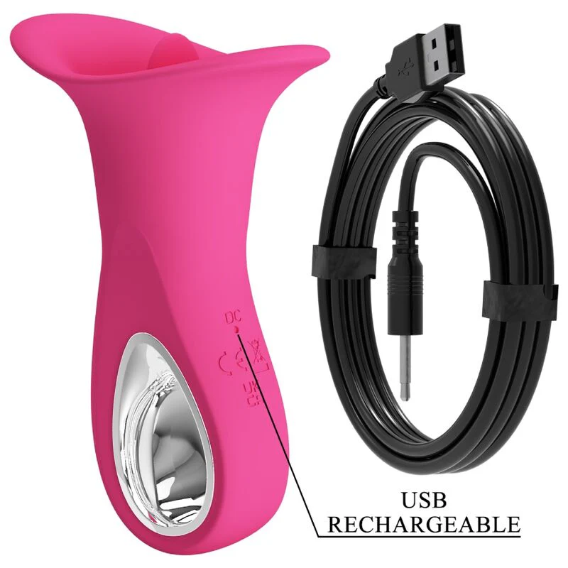 PRETTY LOVE - CLYDE VIBRADOR ORAL LÍNGUA VIBRANTE 12 VIBRAÇÕES ROSA - Image 8