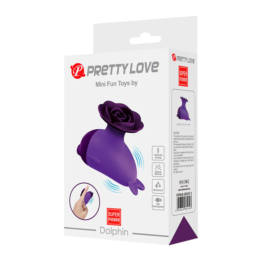 PRETTY LOVE - DOLPHIN MINI VIBRADOR COM CLIP - Image 9